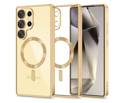 Etui do telefonów Tech-Protect Magflex Magsafe do Samsung Galaxy S25 Ultra Shiny Gold